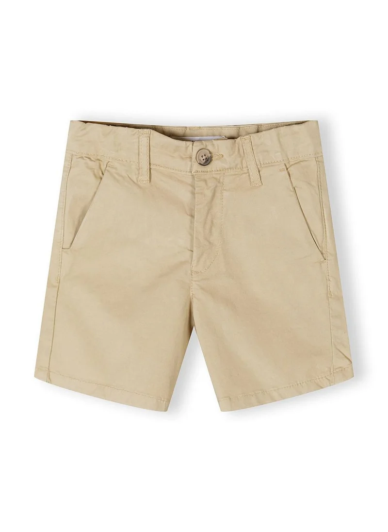 مينوتي Boys stretch cotton chino shorts stone and navy 3-15 years